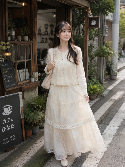 Angel Bloom Set Beige