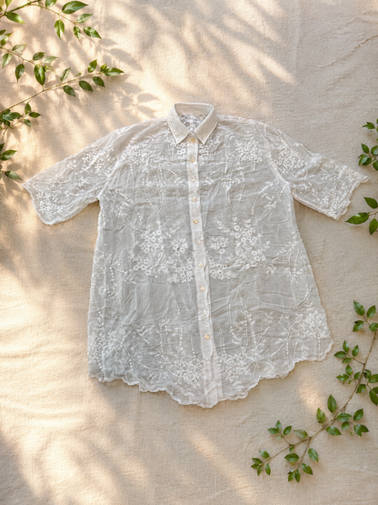 Snowflower Button-Up White
