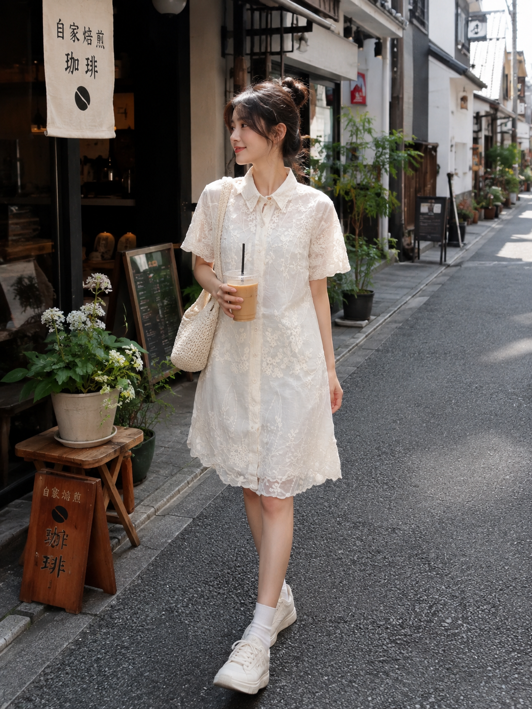 Snowflower Button-Up