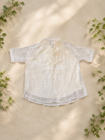 Ivory Blossom Lace Set