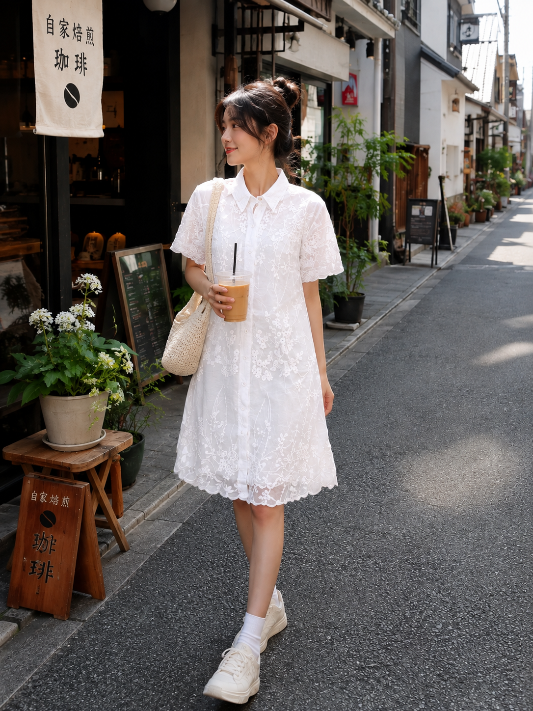 Snowflower Button-Up