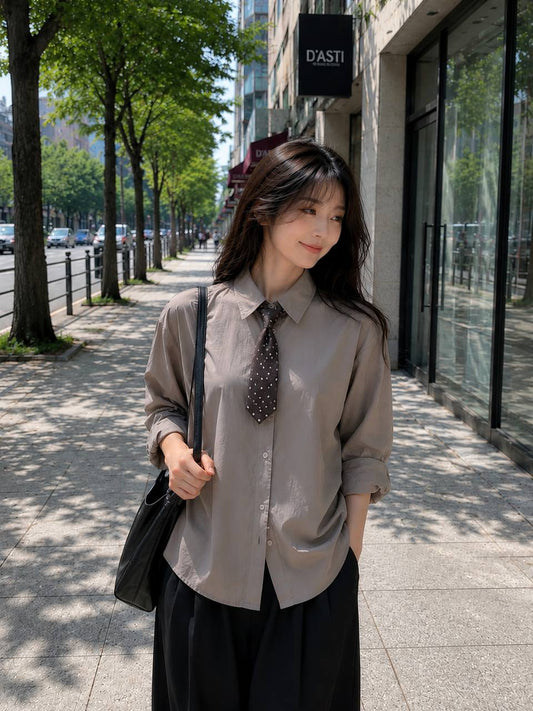 Relaxed Fit Button Up Shirt