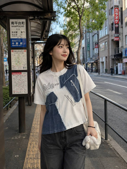 Denim Mosaic T-Shirt